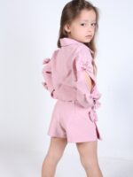 ⁦סט חולצת קרופ חצאית KIM⁩ – תמונה ⁦4⁩