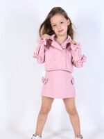 סט חולצת קרופ חצאית KIM