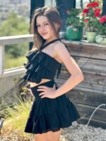 ⁦סט חצאית LIV שחור⁩ – תמונה ⁦3⁩