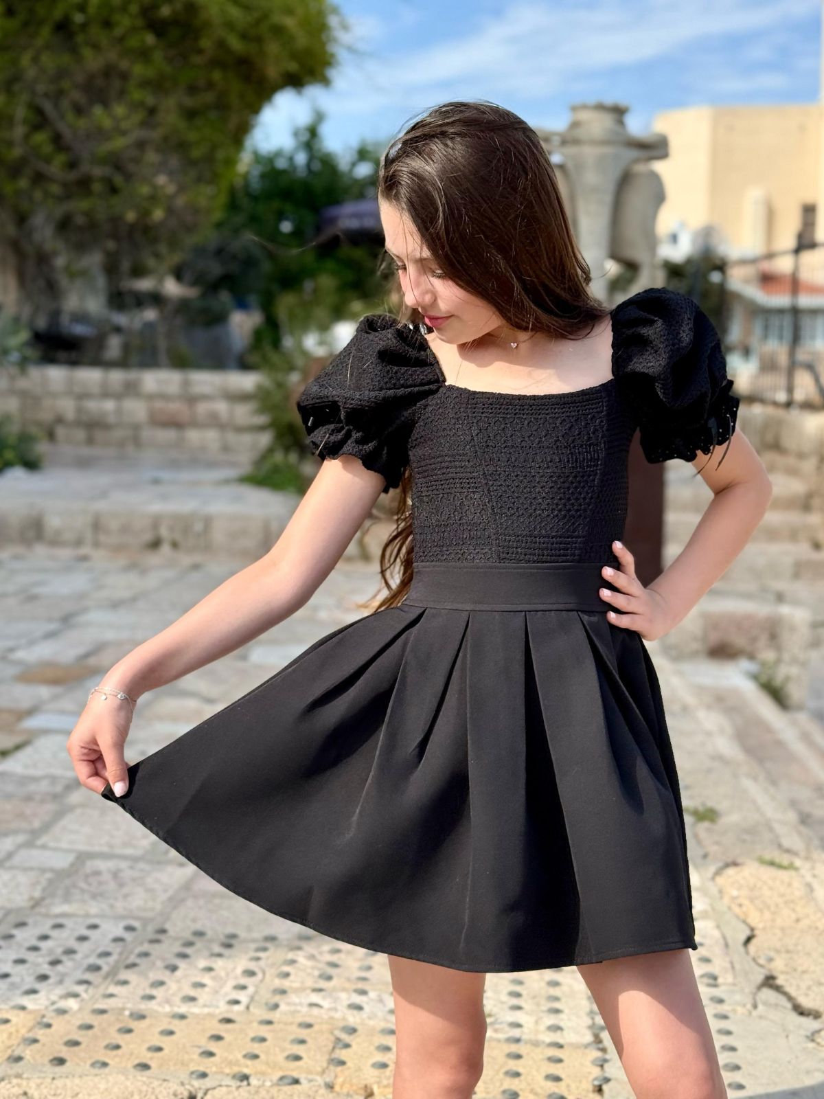 6 שמלה קרושה NINA שחור – תמונה 1