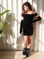 ⁦שמלת קטיפה EVE⁩ – תמונה ⁦6⁩